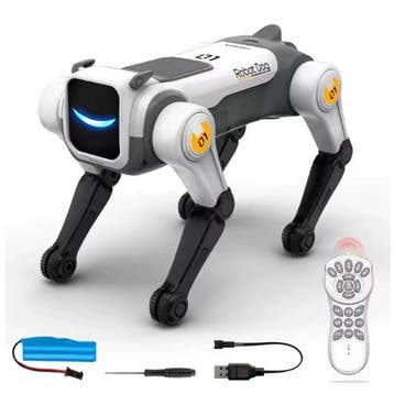 RC Robot Hond met Spraakgestuurde Afstandsbediening - Stunt, Verzenden, Nieuw