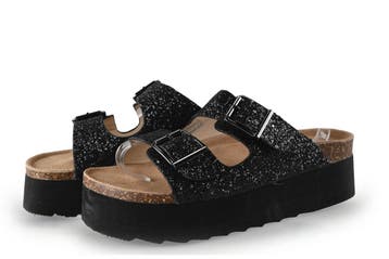 Colors of California Slippers in maat 41 Zwart, Slippers, Verzenden, Zwart, Zo goed als nieuw