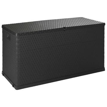 vidaXL Tuinbox 120x56x63 cm polypropeen rattan, Tuin en Terras, Verzenden, Nieuw