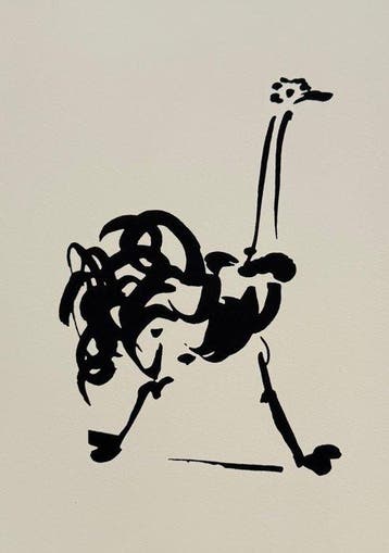 Pablo Picasso (1881-1973) - LAutruche, 1936”., Antiquités & Art