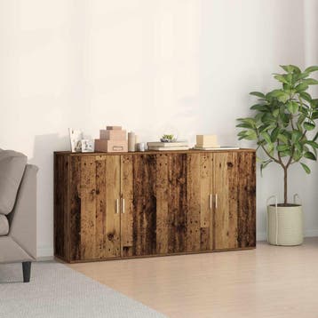 vidaXL Dressoir 2 st Oudhout 79 x 38 x 80 cm Bewerkt hout, Verzenden, Nieuw