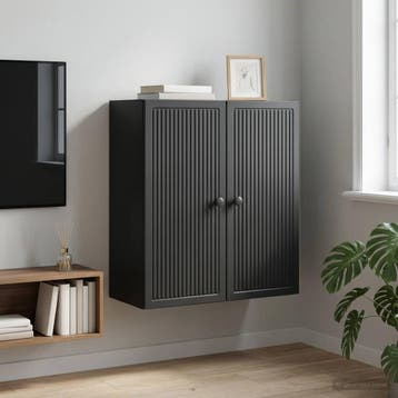 vidaXL Wandkast Zwart 59 x 31 x 60 cm Bewerkt hout, Verzenden