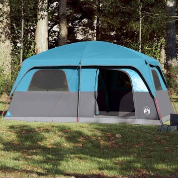 vidaXL Gezinstent 8-persoons waterdicht blauw, Verzenden
