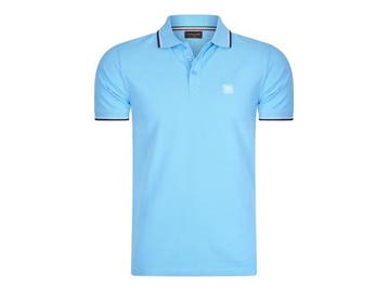 Veiling - Cappuccino Italia Polo Applique Pique - Sky - XL, Vêtements | Hommes, T-shirts