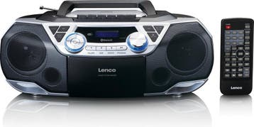 Draagbare radio - Boombox - CD Speler - Zilver - Lenco - SCD, Verzenden