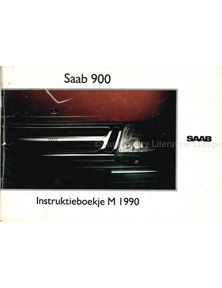 1990 SAAB 900 INSTRUCTIEBOEKJE NEDERLANDS, Auto diversen, Handleidingen en Instructieboekjes, Ophalen of Verzenden