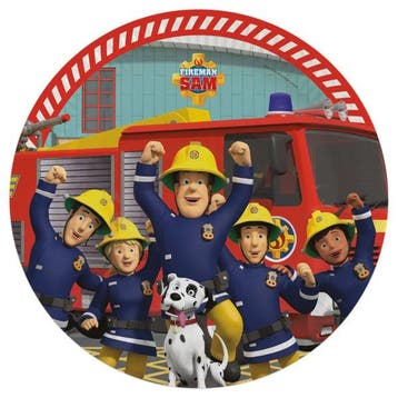 Brandweerman Sam Borden 23cm 8st, Verzenden, Nieuw