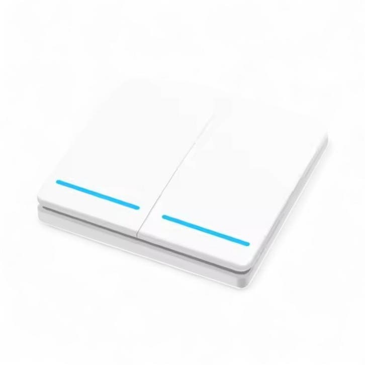 RF 433Mhz Slimme Draadloze Schakelaar Wit (2-knoppen) - LOSS, Huis en Inrichting, Woonaccessoires | Overige, Nieuw, Verzenden