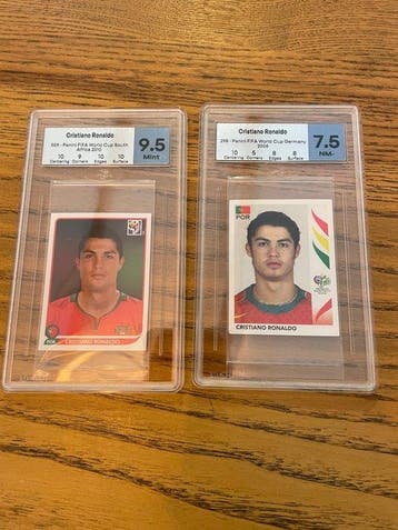 Panini Cristiano Ronaldo - 2 Sticker - Excellent (EX), Collections