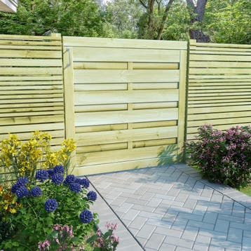 vidaXL Poort 100x100 cm geïmpregneerd grenenhout groen, Jardin & Terrasse, Verzenden