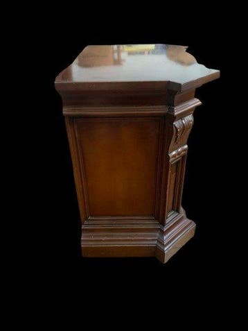 Nachtkastje (2) - Walnoot - houten ingelegde commode, Antiek en Kunst