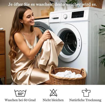 ATsense Set van 2 Kussenslopen 80x80 cm - 100% Gewassen K..., Ophalen of Verzenden, Nieuw