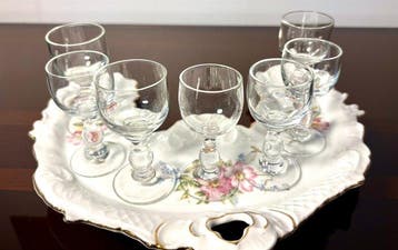 Portieux et Royale Limoges - Service de boisson pour 6 (8) -, Antiquités & Art