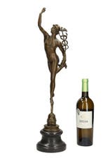 Sculpture, Hermes - 53 cm - Bronze, Marbre