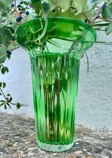 Vaas - Glas - Vaas vintage en glas