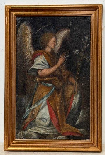 Italiaanse school (XVI) - Arcangelo Gabriele annunciante,
