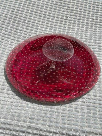 Kom - Glas - Murano-bol met bubbels