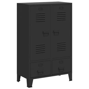 vidaXL Kledingkast industriële stijl 67x35x107 cm metaal, Verzenden, Nieuw