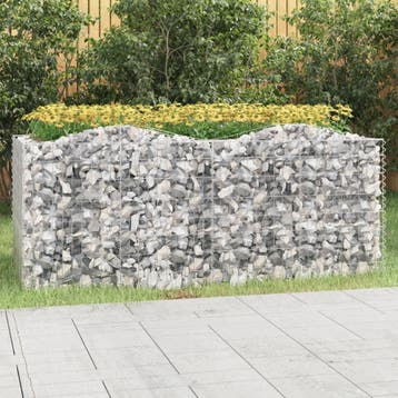 vidaXL Schanskorf gewelfd verhoogd 200x100x100 cm, Jardin & Terrasse, Pots de fleurs, Verzenden