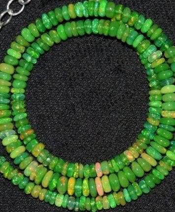 Natuurlijke opaal halsketting AAA 37 karaat- 9 g - (1)
