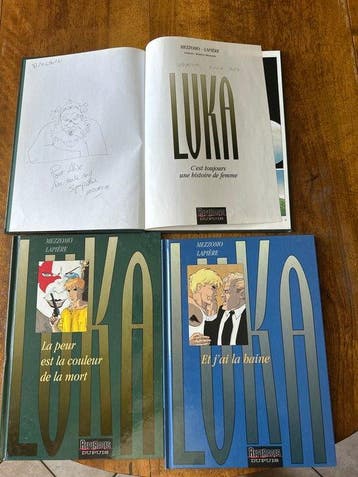 Luka T1 à T3 + dédicace - 3x C - 3 Album - Eerste druk -, Boeken, Nieuw