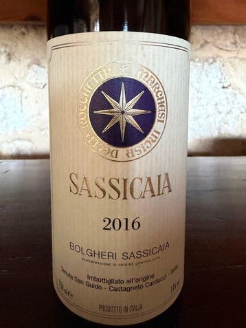 2016 Tenuta San Guido, Sassicaia - Super Tuscans - 1 Fles, Verzamelen, Nieuw