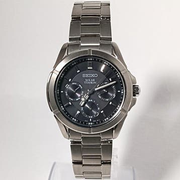 Seiko - Solar Titanium – Black Dial - Multi-Function Display