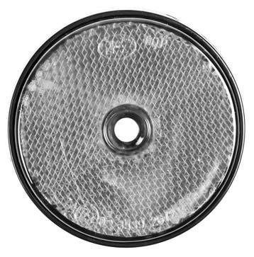 Ronde reflector (zilver, 6 cm diameter, 1 cm dikte, met sch, Verzenden