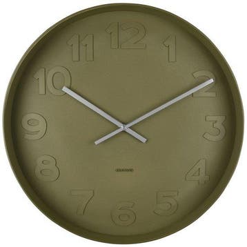 2dekans | Karlsson Wandklok Mr. Green - Groen - Ø51cm -, Ophalen of Verzenden