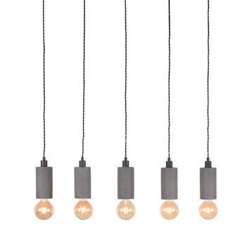 Hanglamp Fresco | Grijs | Beton | 5-Lichts LABEL51, Verzenden