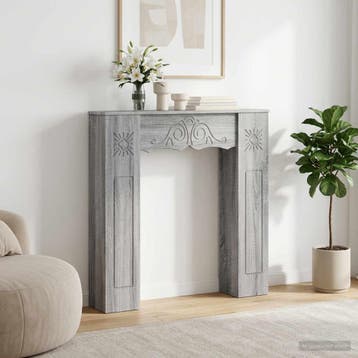 vidaXL Haardombouw Grijs Sonoma 102 x 20 x 102 cm Bewerkt, Verzenden, Nieuw