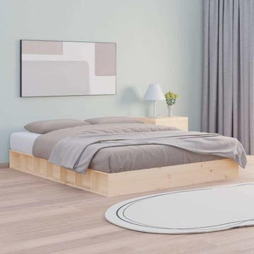 vidaXL Bedframe massief hout 180x200 cm, Verzenden, Nieuw