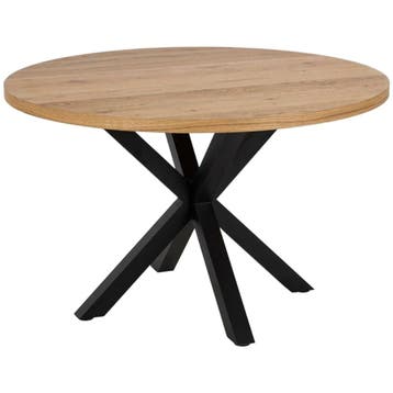 De Rebellenclub Cardiff Eetkamertafel - Ø120cm - Eiken -, Huis en Inrichting, Tafels | Eettafels, Verzenden, Zo goed als nieuw