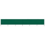 vidaXL Windscherm 6-panelen 800x160 cm stof groen, Tuin en Terras, Verzenden, Nieuw