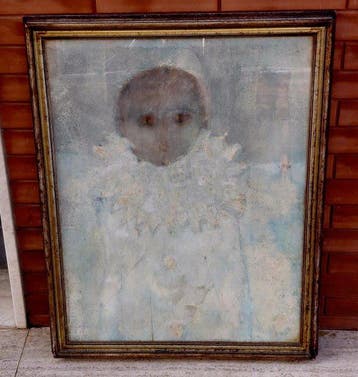 Antonio Possenti (1933-2016) - Bambino in maschera con, Antiek en Kunst
