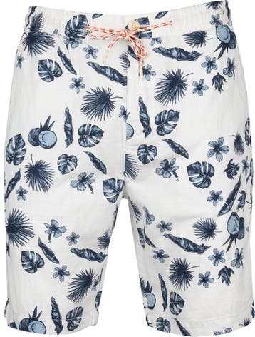 Scotch and Soda Short Wit Print maat Overige maten Heren, Verzenden, Wit, Scotch and Soda, Nieuw