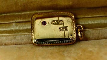 Handmade - Medaillon - 18 karaat Goud gevuld, Geel goud,, Handtassen en Accessoires