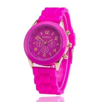 Jelly Horloge voor Dames - Kwarts Uurwerk Silicoon Bandje, Verzenden