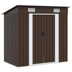 vidaXL Tuinberging 194x121x181 cm staal bruin, Verzenden, Nieuw