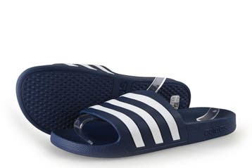 Adidas Slippers in maat 47 Blauw, Kleding | Heren, Schoenen, Slippers, Zo goed als nieuw, Adidas, Verzenden