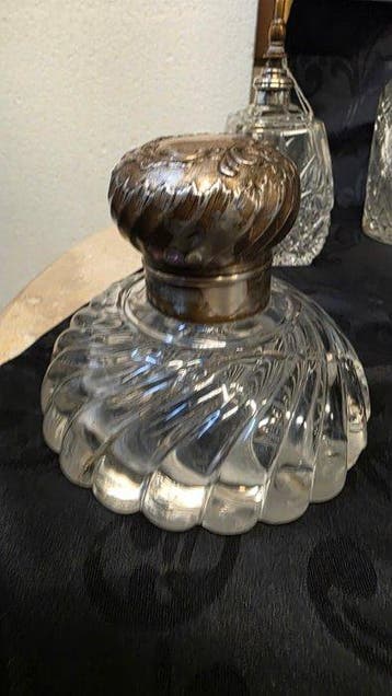 Décanteur (9) - Argent 835, Argent 925 - 9 × cristaux avec