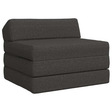 vidaXL Vouwbare Sofa Bed Donkergrijs 200 x 70 x 10 cm Stof, Huis en Inrichting, Zetels | Zetels, Verzenden, Nieuw