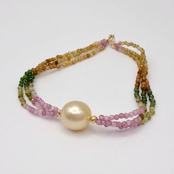Zonder minimumprijs - Armband - 18 karaat Geel goud Parel -, Handtassen en Accessoires, Nieuw