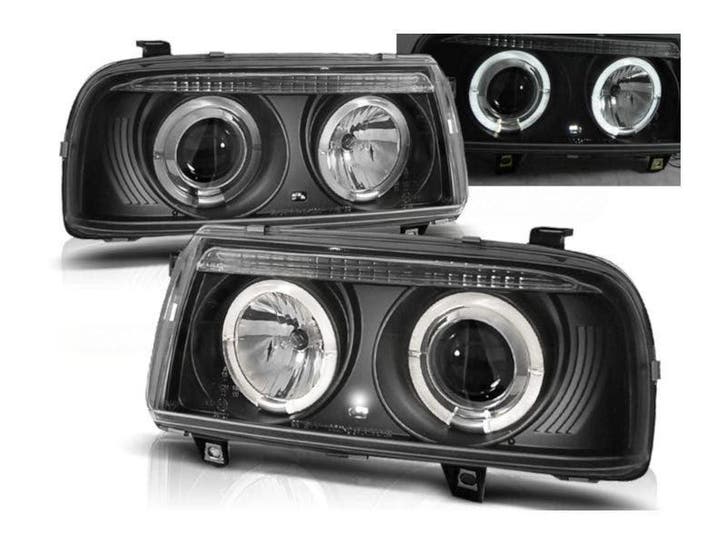 Angel Eyes koplampen Black geschikt voor VW Vento, Auto-onderdelen, Verlichting, Nieuw, Volkswagen, Verzenden
