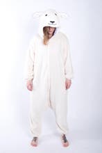 Onesie Schaap Pak L-XL Schapenpak Kostuum Wit Lammetje Ooi P, Ophalen of Verzenden, Nieuw