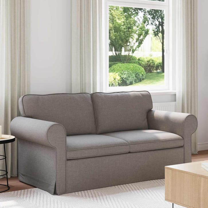 vidaXL bank / zetel Taupe 175 x 82 x 80 cm Stof, Maison & Meubles, Canapés | Salons, Envoi