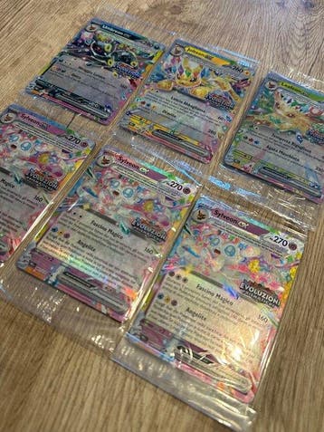 Pokémon - 6 Carte scellée - Noctali, Jolteon, Leafeon