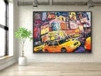 Joaquim Falco - TIMES SQUARE AT NIGHT. XXL . Hand painted