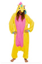 Onesie Gele Eenhoorn Pak XS-S Eenhoornpak Unicorn Kostuum Ge, Ophalen of Verzenden