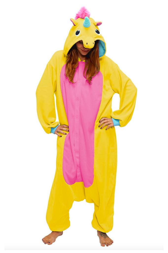 Onesie Gele Eenhoorn Pak XS-S of 152-158 Eenhoornpak Unicorn, Kleding | Dames, Carnavalskleding en Feestkleding, Nieuw, Ophalen of Verzenden